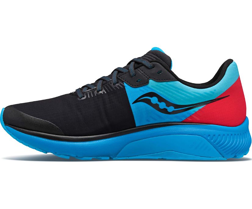 Saucony Guide 14 Runshield Women's Running Shoes Black / Blue / Red | AU 149LISH